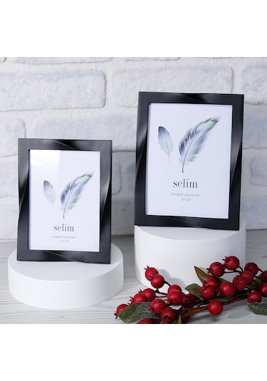 Selim 15 x 20 CM Curved Çerçeve Siyah
