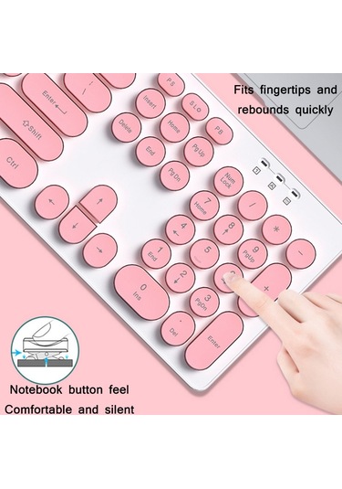 T-wolf Tf770 Mekanik Hissediyorum Kablosuz Oyun Klavyesi Ve Fare Seti Mavi Optik