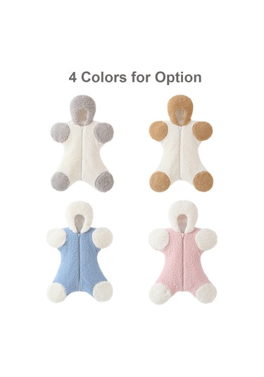 Yaozixa Bebek Kışlık Kalın Sherpa Ayırılmış Bacaklı Uyku Çantası, Çift Ritsme Ve Kapaklı, Pembe Pembe