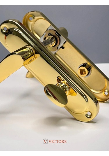 Vettore Altın Kaplamalı Plakada Kapı Kolu 142943423