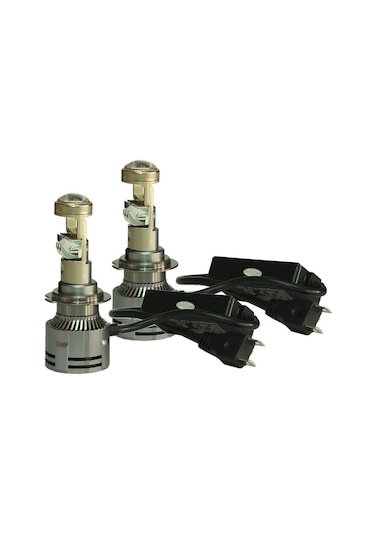 Yeni Nesil Super Focus Slim H7 Mercekli Projektör Led Far Ampulü Seti