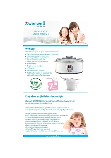 Weewell WYM400 Yoğurt Makinesi