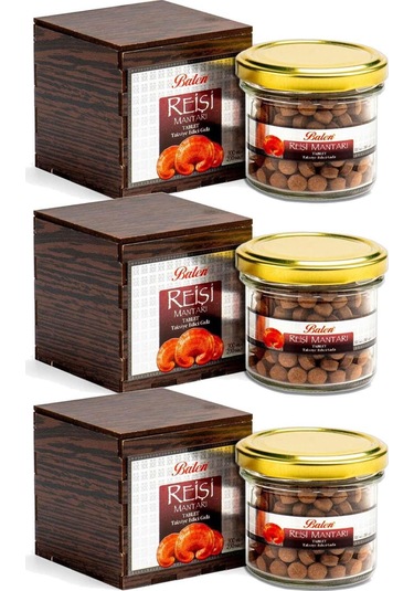 Balen Reishi Mantarı Tablet 300 MG 200 Adet (Tahta Kutu) 3 Adet