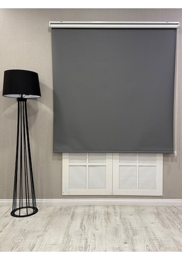 %100 Işık Geçirmez Blackout Stor Perde Antrasit Gri Antrasit Gri