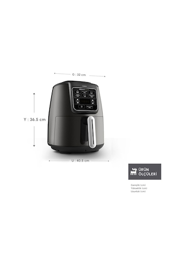 Karaca Connect Air Pro Cook Xl 2 In 1 Uzaktan Erişimli 4 Kişilik Airfryer