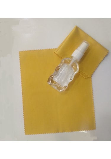Gözlük Camı Kamera Lensi Temizleme Mikrofiber Bezi 10 Lu + Spreyi