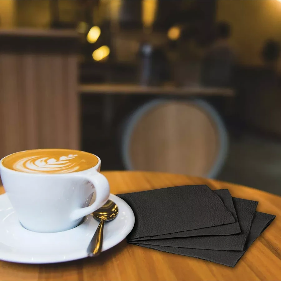 Laima Siyah Düz Renkli Masa İçin Kutlama Kâğıt Peçeteleri 174038804 Siyah