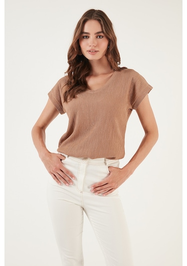 Lela Bayan Bluz 5865039 Camel CAMEL