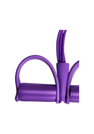 Dolıty Elastik Pedal Direnç Bandı Sit Up Karın Bacak Bel Mor Mor