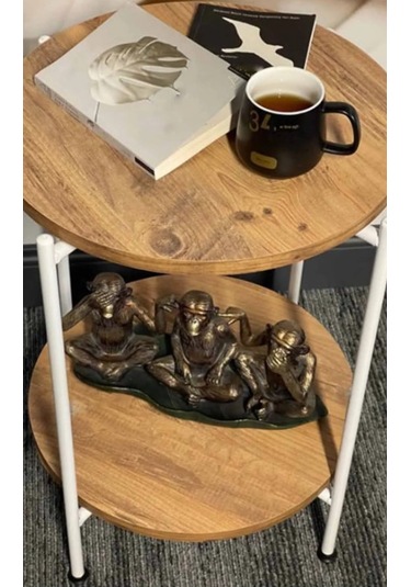 Iki Katlı Sehpa Beyaz