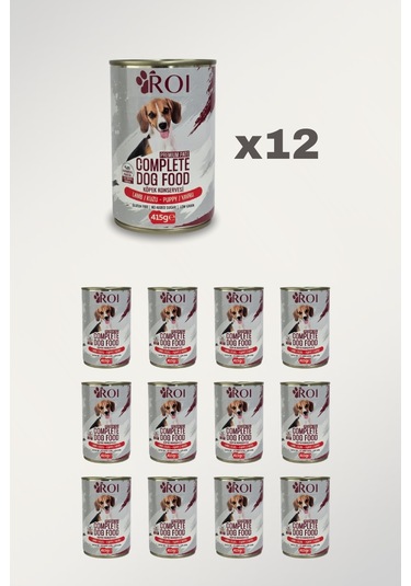 Yavru Köpek Kuzu Konservesi 12 Adet X 400 Gr.