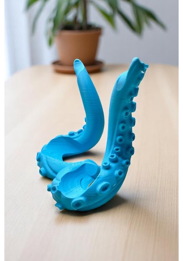 Ps4/ps5 Uyumlu 2'li Konsol Standı Kol Tutucu Stand Joystick Standı 3d Baskı Ahtapot Şeklinde Mavi