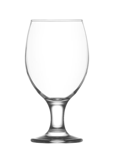LAV Misket Cam Bira Bardağı 6'lı 400 ml Ayaklı