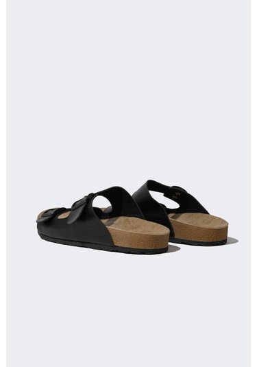 DeFacto Erkek Düz Taban Çift Bantlı Suni Deri Terlik C3754AX24HSBK23