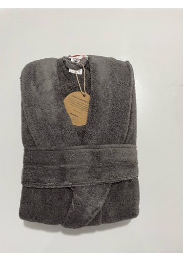 Özdilek Casual Şalyaka Bornoz Koyu Gri L Koyu Gri