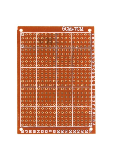 5x7 Cm Universal Delikli Pertinaks Pcb Devre Kartı Bakalit - Tek Taraflı Bakır Kaplama