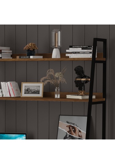 Metal Kitaplıklı Çalışma Masası-metalkçm01-nevada Nevada