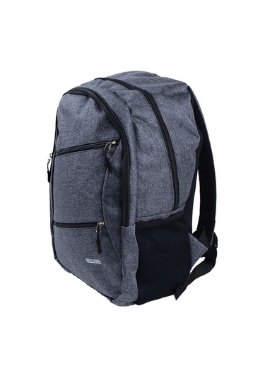 Mercitech Unisex -2025 Sırt Çantası Gri Siyah