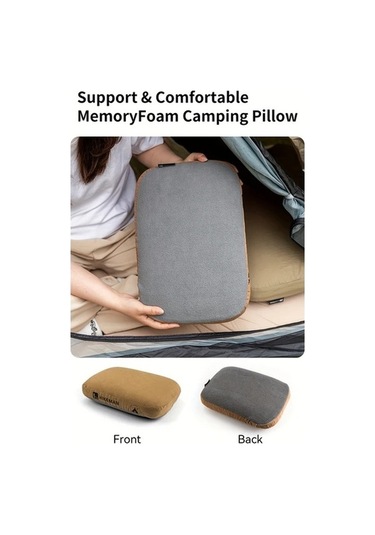 Trendooze Yeşil Kamp Yastığı, Hafıza Köpük, Boyun Destek, Seyahat Yastığı Yeşil