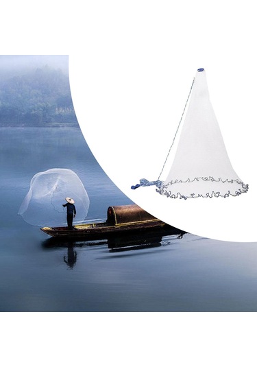 Suntek Balık Ağı Ağır El Atma Net Tatlı Su Çapraz-çap-240cm