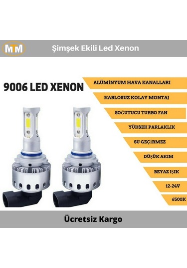 Byx 9006 Kablosuz 6500K Led Xenon