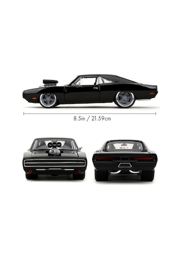 Jada 1:24 Fast & Furious Dom's 1970 Dodge Charger F10 Çok Renkli