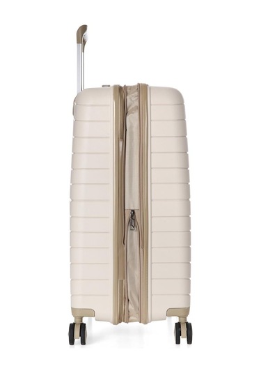 Ççs 5242 Polipropilen Körüklü Orta Boy Valiz-beyaz Beyaz