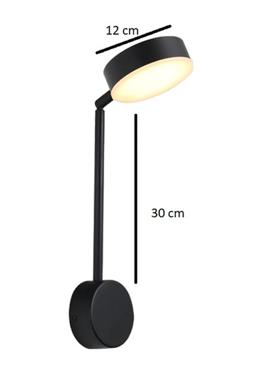 Simaavize Led Bedside Aplik Siyah