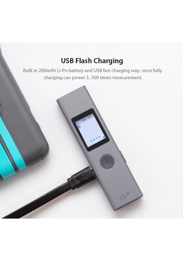 Besthome1 Duka Ls-p Lazerli Mesafe Ölçer - 40m Hassas, Usb Şarjlı, 11 Fonksiyonlu, Kullanışlı Lazer Ölçüm