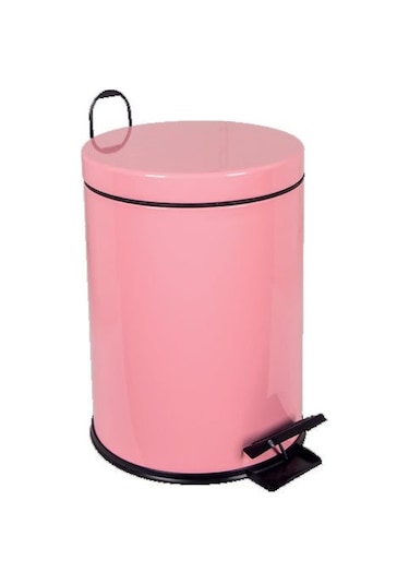 Pedallı Pembe Çöp Kovası 5 Lt