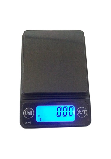 Yüksek Hassasiyetli Teraziler Mini Cep Mücevher Terazisi 200g/0.01g Siyah