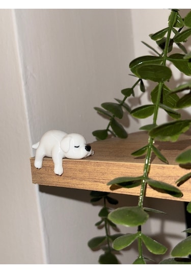 Sevimli Uyuyan Köpek Araba Dikiz Aynası Süsü - Araç İçi Aksesuar Süsü Mutfak Süsü Torpido Süsü Köpek