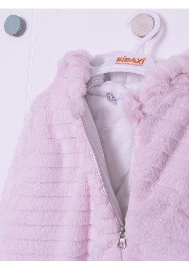 Kidaxi Sevimli Ayıcık Bebek Pembe Tulum 3-6/6-9/9-12/18-24 Ay Pembe