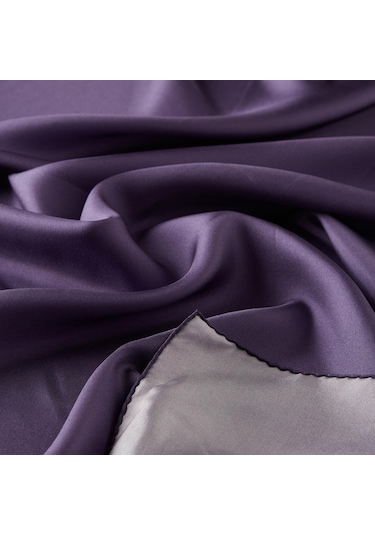 İpekevi Düz Twill İpek Eşarp - Mor Menekşe - Mor Menekşe