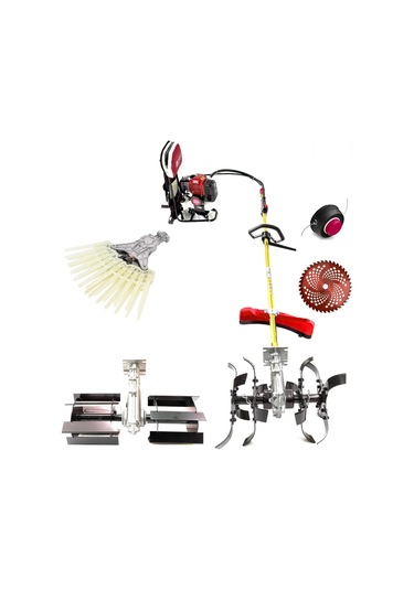 Royal Dafu DFA-52088 Çapalama Makinesi Sırt Tırpan Set