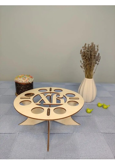 Woodiks Paskalya Yumurtaları Ve Paskalya Çöreği Standı 152009295 Bej