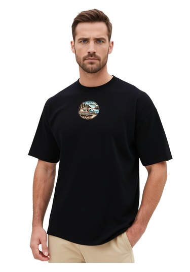 Ogc Karavan Oversize Unisex T-shirt Siyah