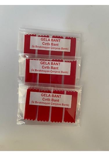 12 Ad. Cırt Bant Çerçeve Tablo Asma Bantı Cırt Bant Siyah