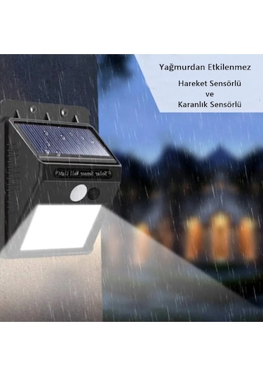 Güneş Enerjili Bahçe Lambası 20 Led Solar Lamba Bahçe Aydınlatma