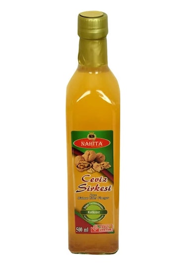 Ceviz Sirkesi Doğal Fermantasyon Katkısız Cam Şişe 500 Ml