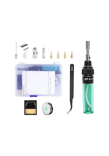 Yifomall "taşınabilir Gazlı Lehim Tabancası - 1300 C Alev & 400 C Lehim Sıcaklığı, Ayarlanabilir"