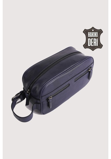 Hakiki Deri Erkek Takım Çantası Lacivert Smr8518 Lacivert