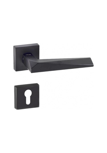 Doğanlar Prizma Antrasit Rozetli Kapı Kolu Takım-yale Kol Pk001dgn0114 Renkli