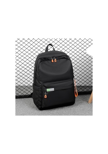 Novahub Erkek Kadın İş Rahat Sırt Çantası Su Geçirmez Oxford Kumaş Kontrast Siyah 31,5x13x42 Siyah