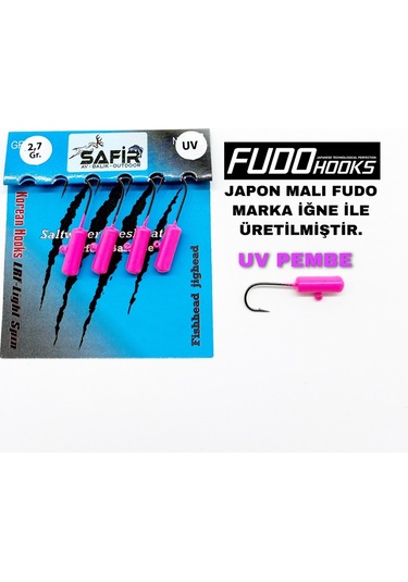 Safir Rocket Plus Uv Ve Glow Jig Head (Japon Fudo Iğne)