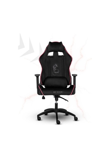 Rio Balerion Terletmez Kadife Kumaş Siyah Gaming Oyuncu Koltuğu - 14 Siyah