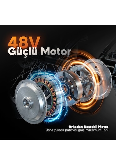 Stradacycles E-VIBE Hidrolik Disk Üç Tekerlekli Elektrikli Bisiklet