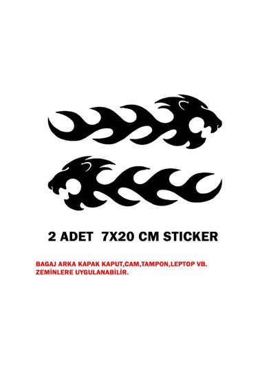 Alev Sticker 2'Li 7X20 Cm