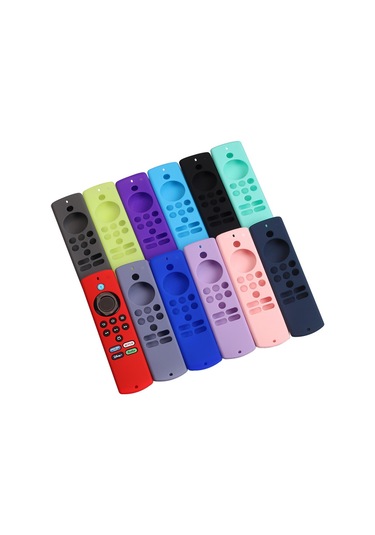 Teltree 2021 Amazon Fire Tv Stick Lite Kumanda Silikon Korumalı Kılıf - Mavi Set, Dayanıklı Materyal İle Ev Kullanıma Uygun