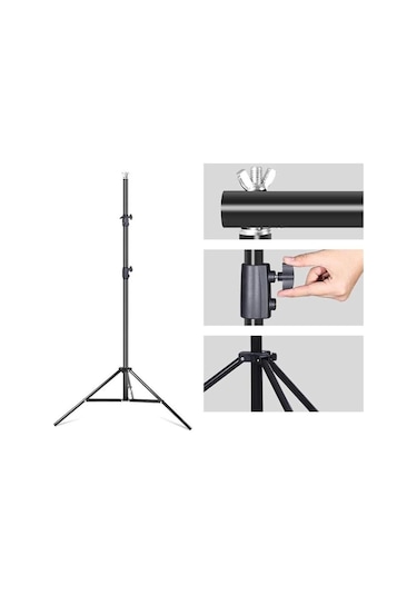 Cazipshop 2x3m Fon Standı Background Fon Perde Için Stand